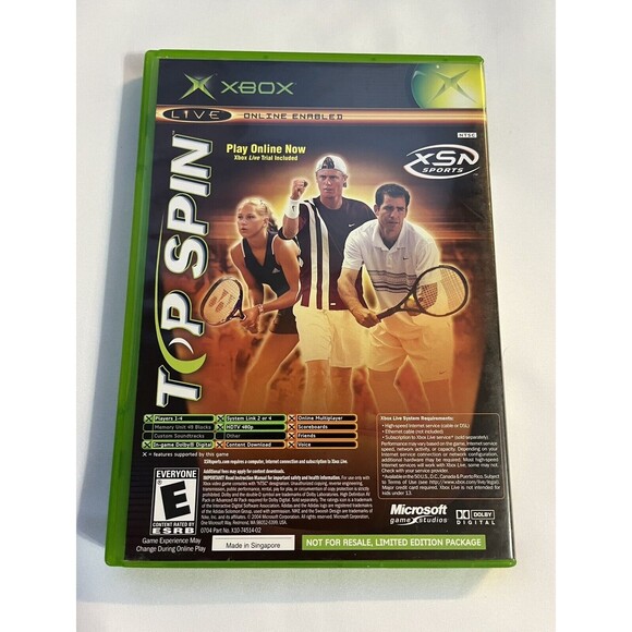 NCAA Football 2005 Top Spin Combo Xbox Complete with Manuals Tested - Picture 2 of 11